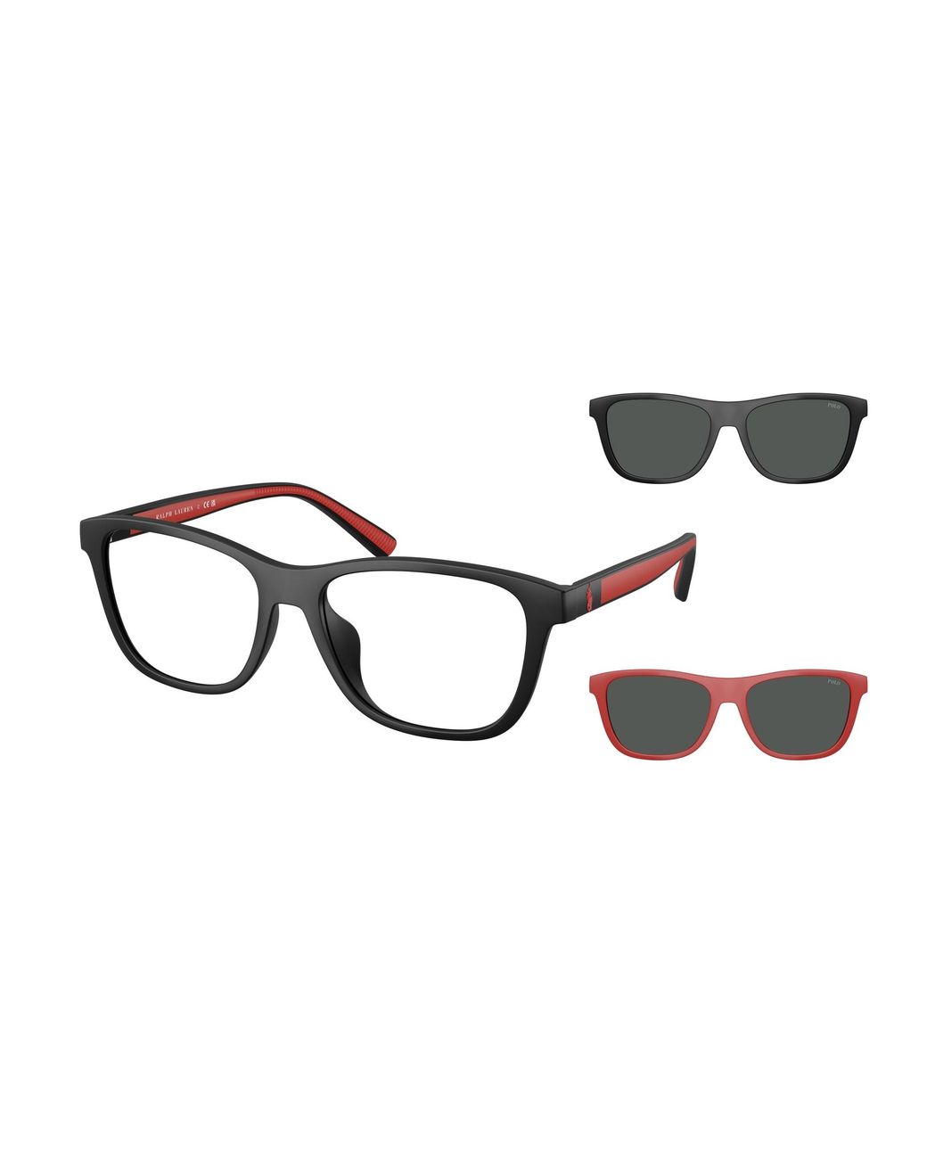 Polo Ralph Lauren Black Ph4228U 500187 Sunglasses Injected Squared Normal for men