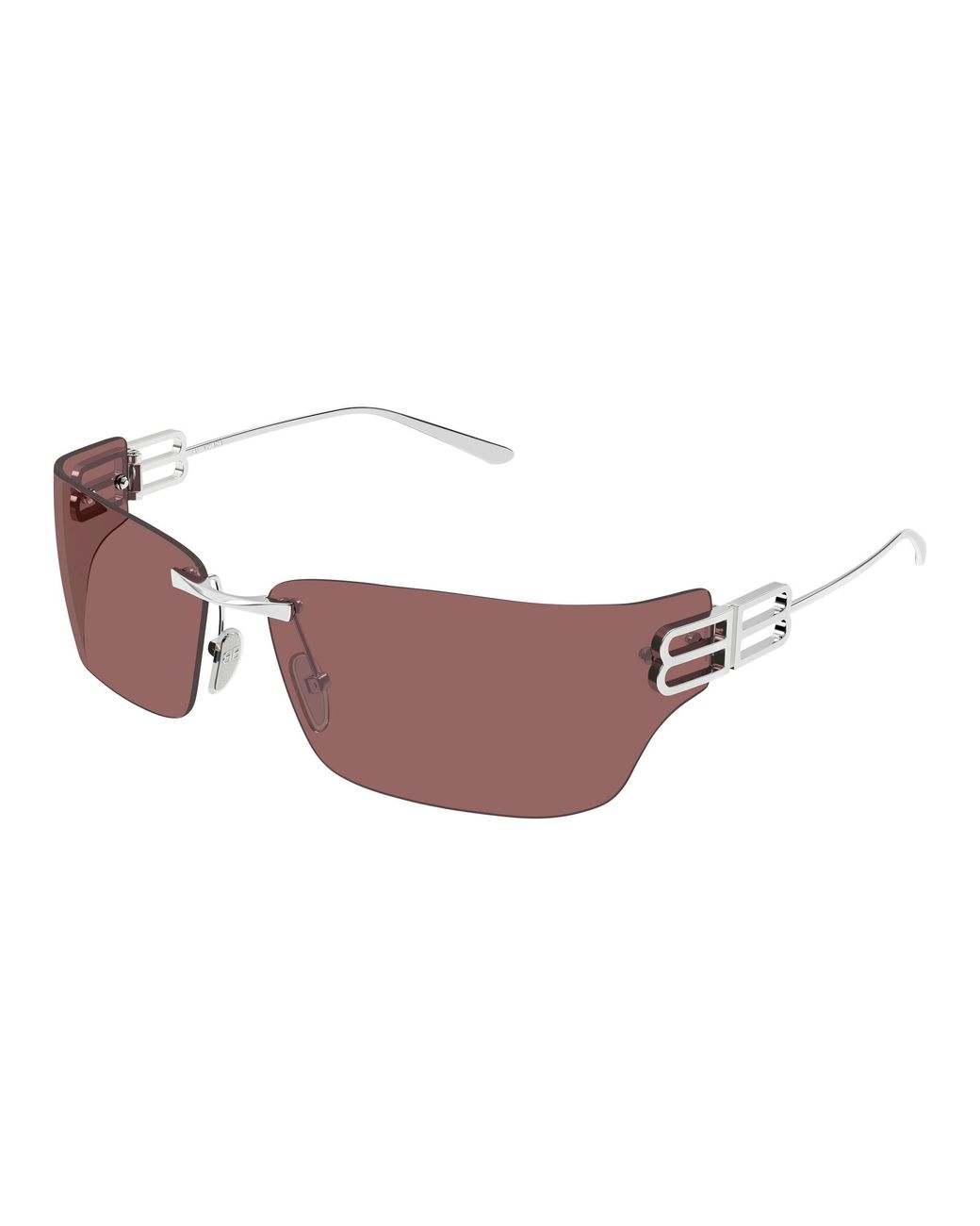 Balenciaga Black Bb0485Sa 004 Sunglasses Metal Squared