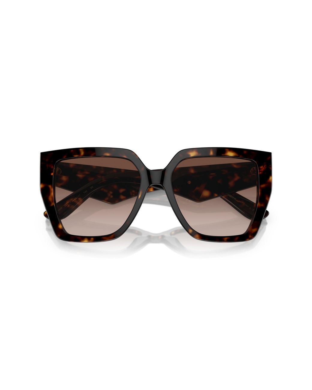 Dolce & Gabbana Black Dg4438 502/13 Sunglasses Acetate Squared Normal Shaded