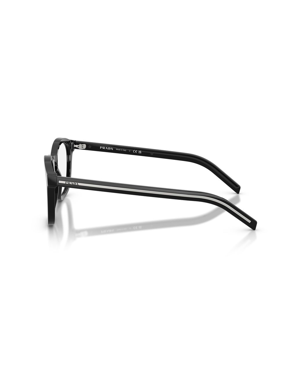 Prada Black Pr C04V 17N1O1 Optical Frames Acetate Pillow Normal for men