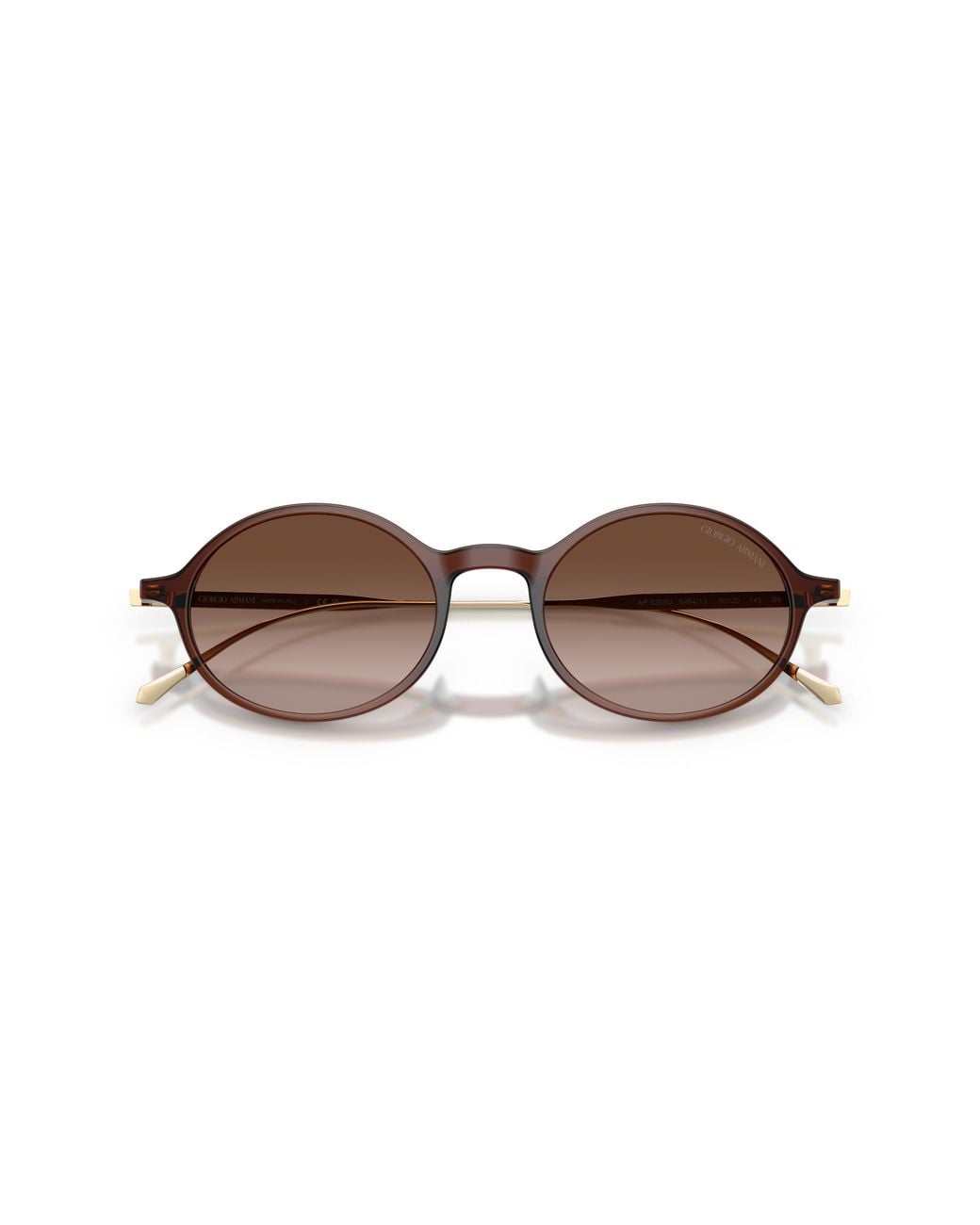 Giorgio Armani Black Ar8263U 648413 Sunglasses Injected Round Normal Nuanced for men