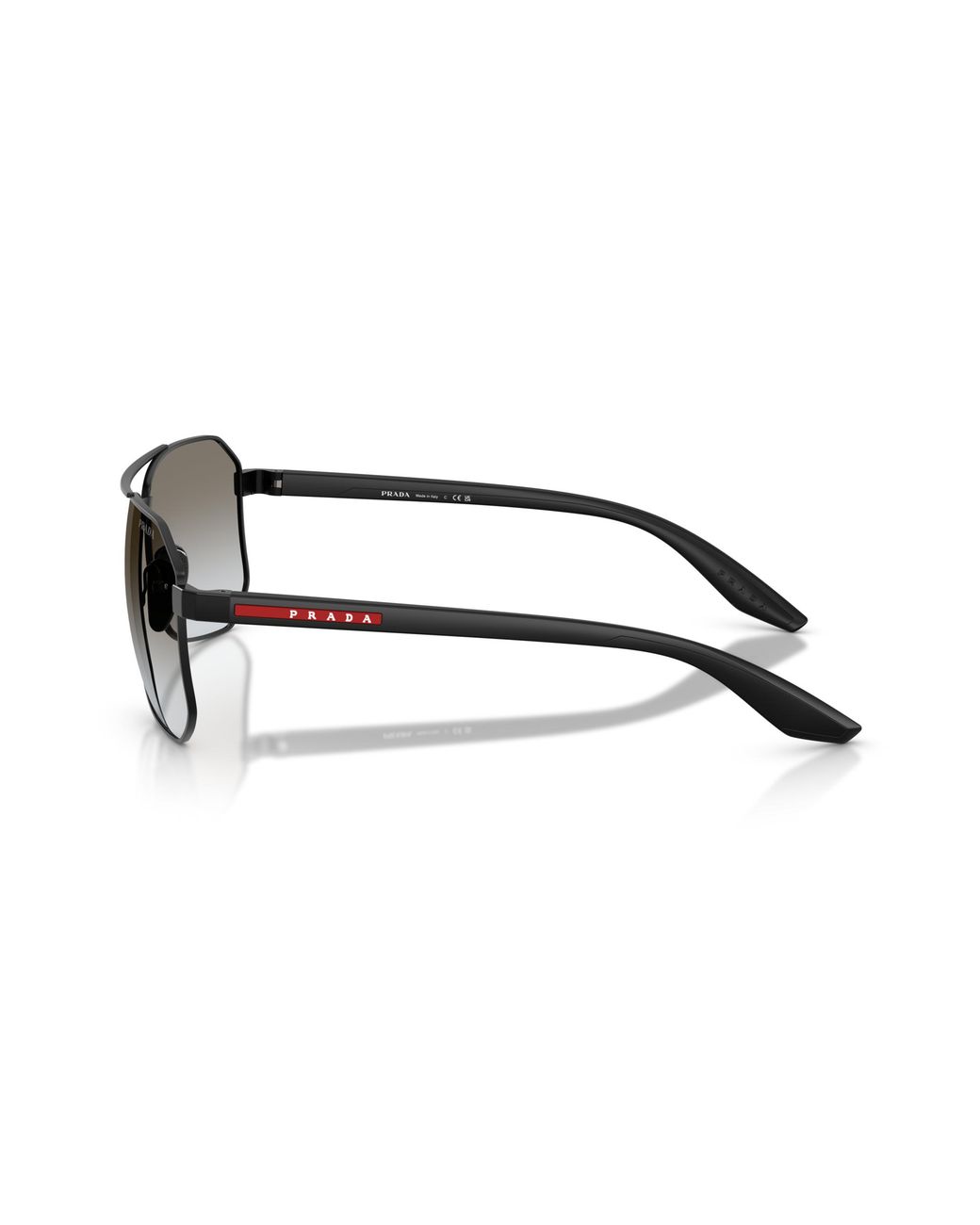 Prada Linea Rossa Black Ps A53S 1Bo5O0 Sunglasses Metal Pilot Normal Shaded for men