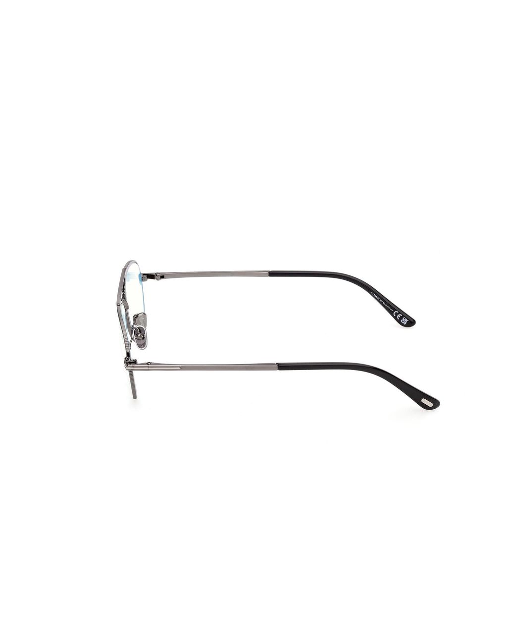 Tom Ford Black Ft6128-B 008 Optical Frames Metal Pilot Normal for men