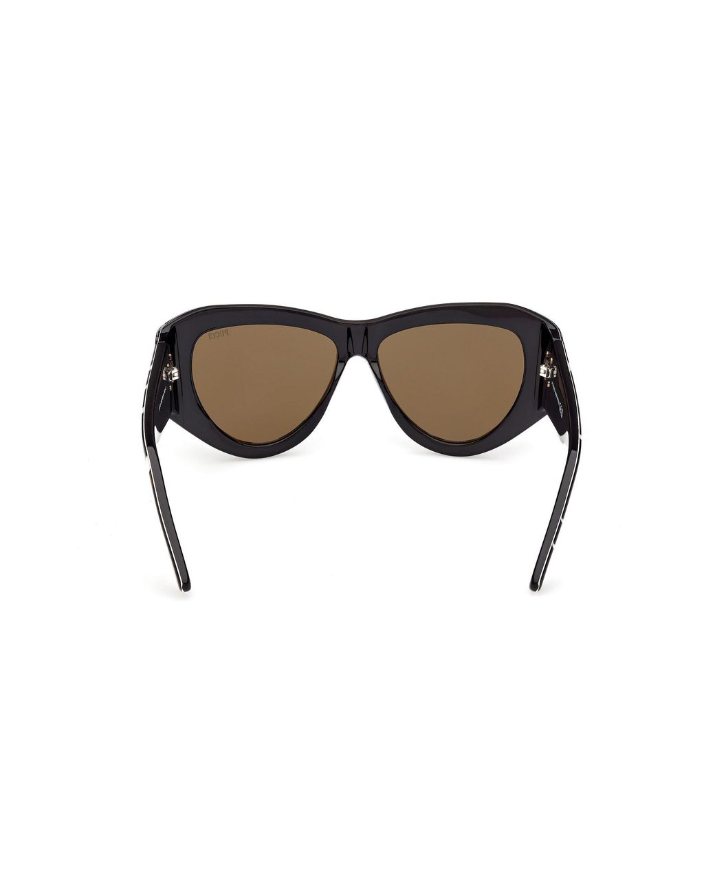 Emilio Pucci Black Ep0241 99E Sunglasses Acetate Cat Eye Normal