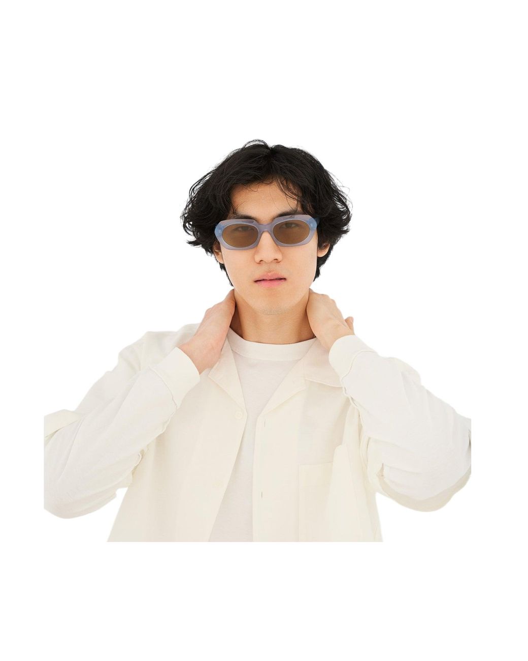 Retrosuperfuture Blue Gqp Epoca Bella Sunglasses Acetate Geometric Normal