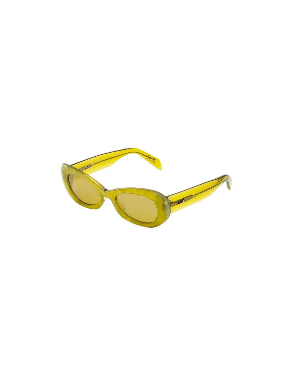 Retrosuperfuture Yellow I99 Izipho Mindless Sunglasses Acetate Geometric Normal