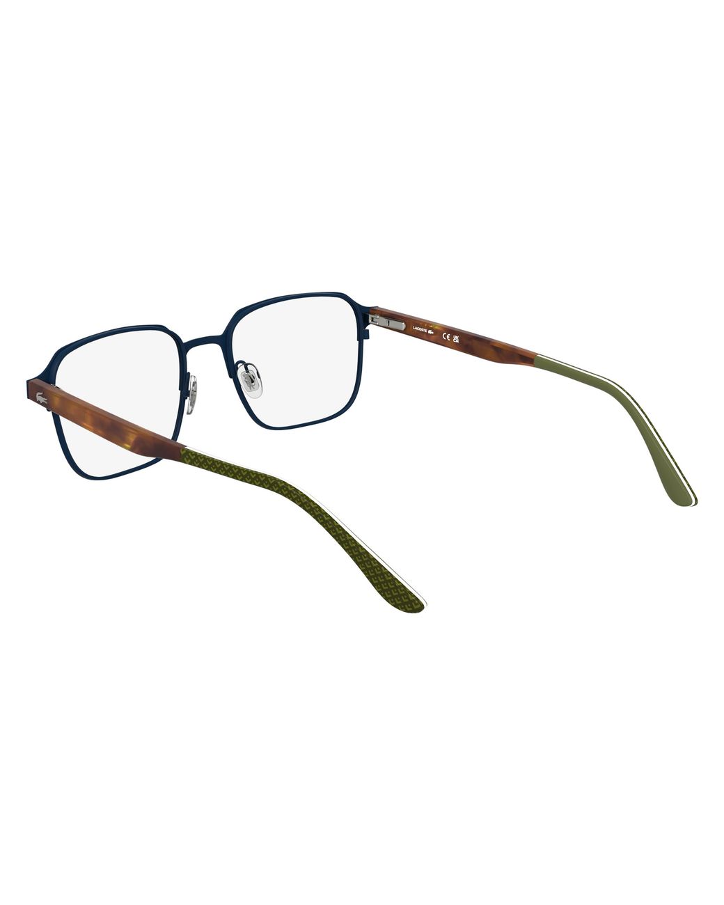 Lacoste Black L2313 N 424 Optical Frames Metal Squared Normal for men