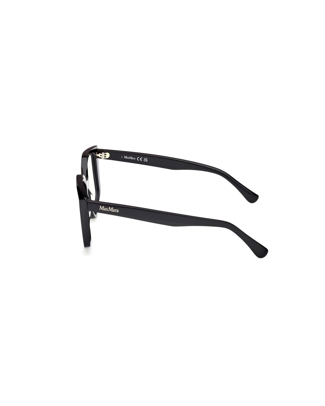 Max Mara Black Mm5162-B 001 Optical Frames Acetate Geometric Normal