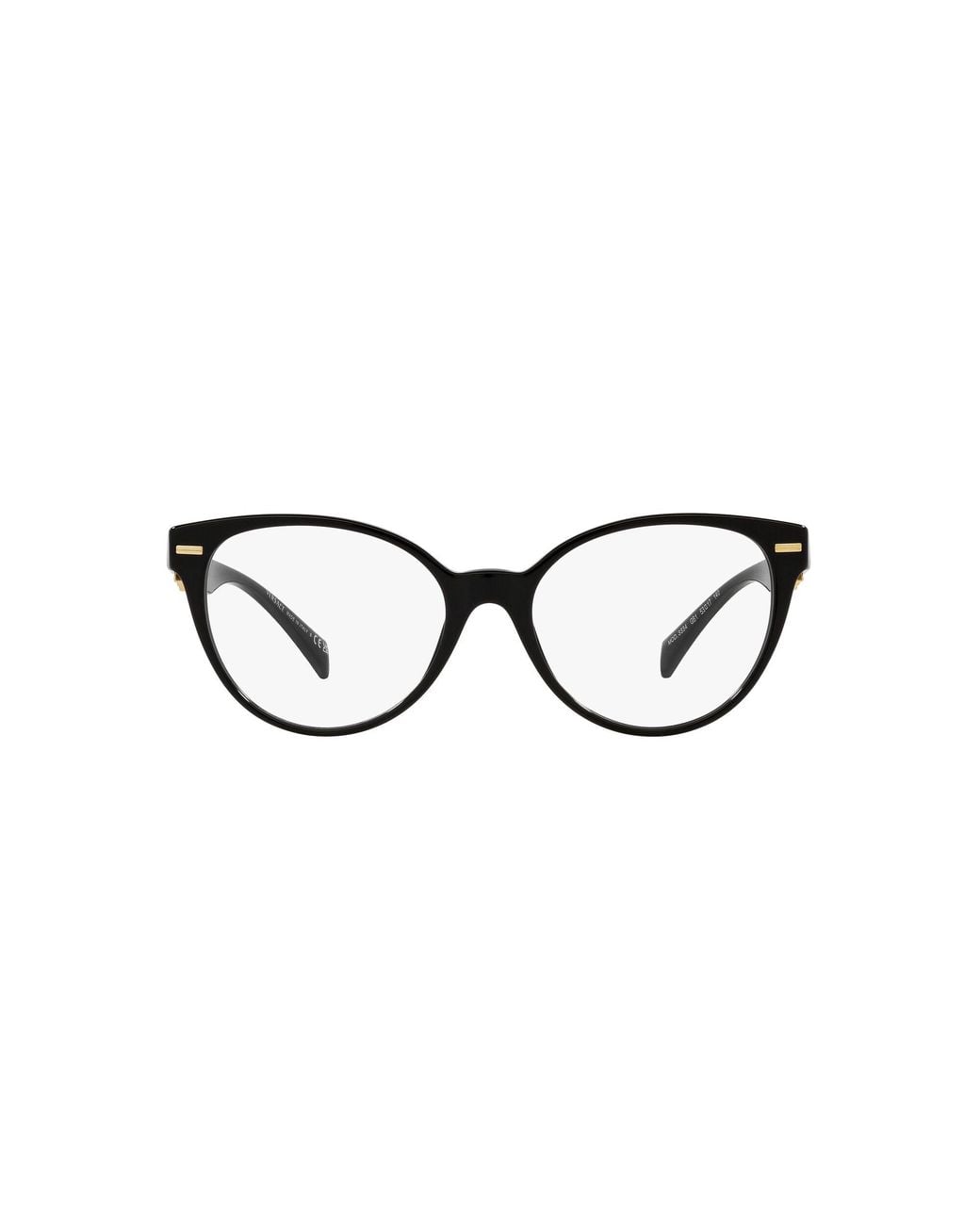 Versace Black Ve3334 Gb1 Optical Frames Acetate Cat Eye Normal