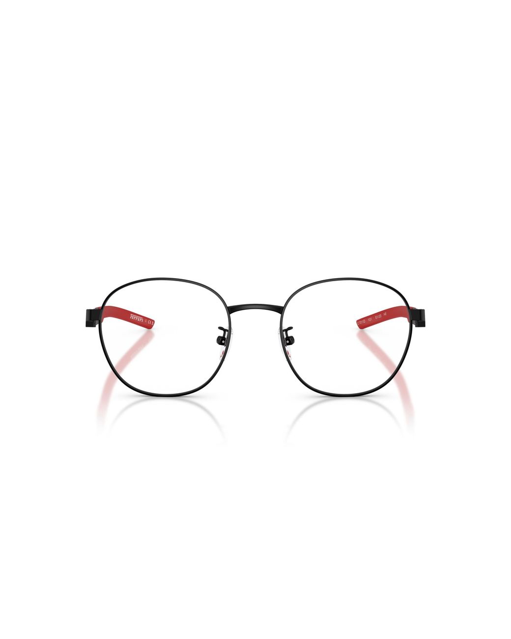 FERRARI SCUDERIA Black Fz7011D 101 Optical Frames Metal Round Normal