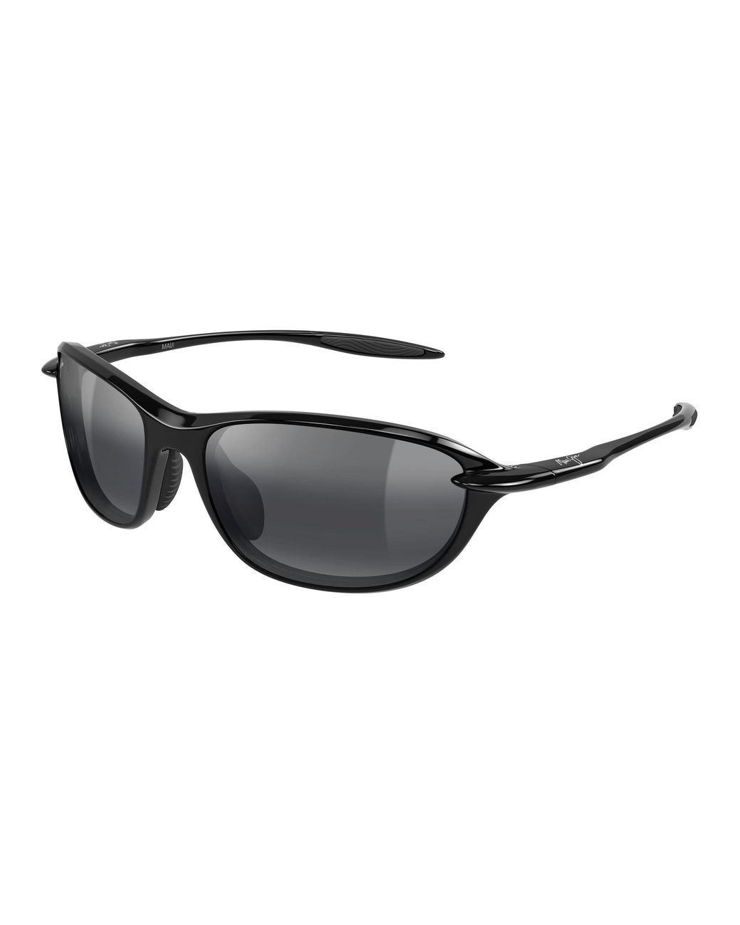 Maui Jim Black Mj0338S 001 Sunglasses Bio-Injected Round