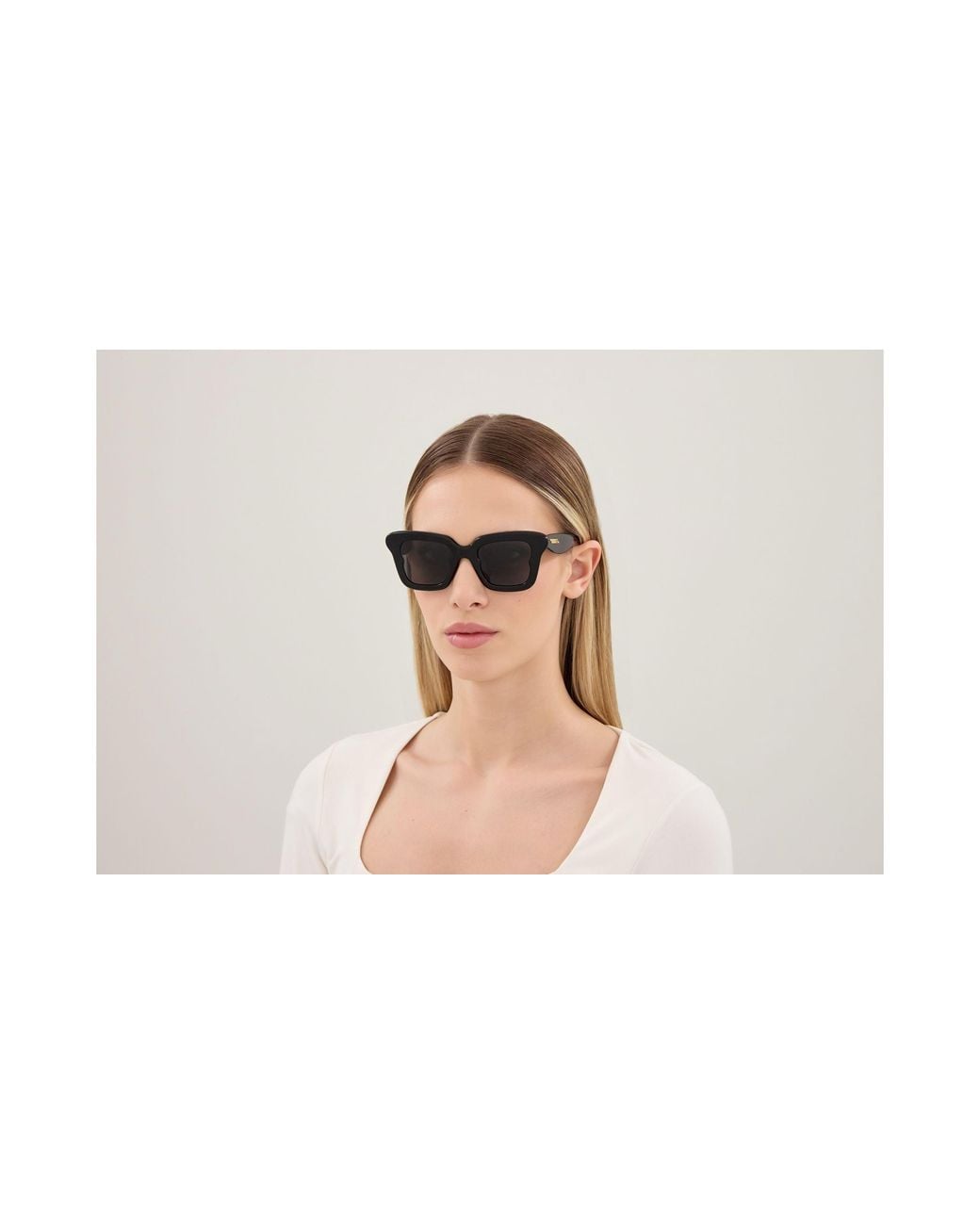 Bottega Veneta Black Bv1493S 001 Sunglasses Acetate Butterfly