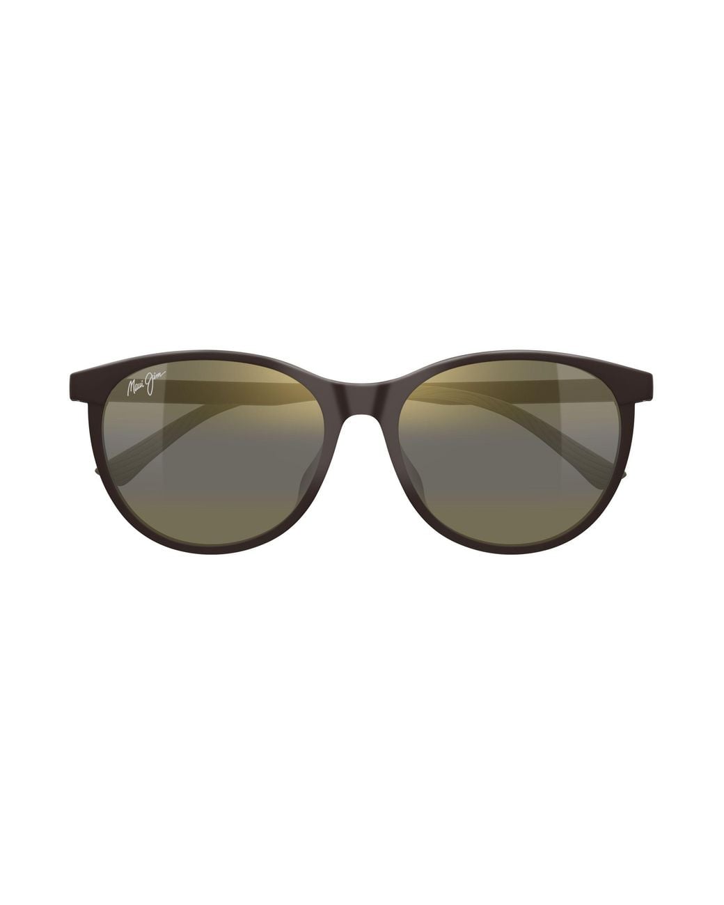 Maui Jim Black Mj0600Sa 002 Occhiali Da Sole Bio-Iniettato Bronzo Rotonda