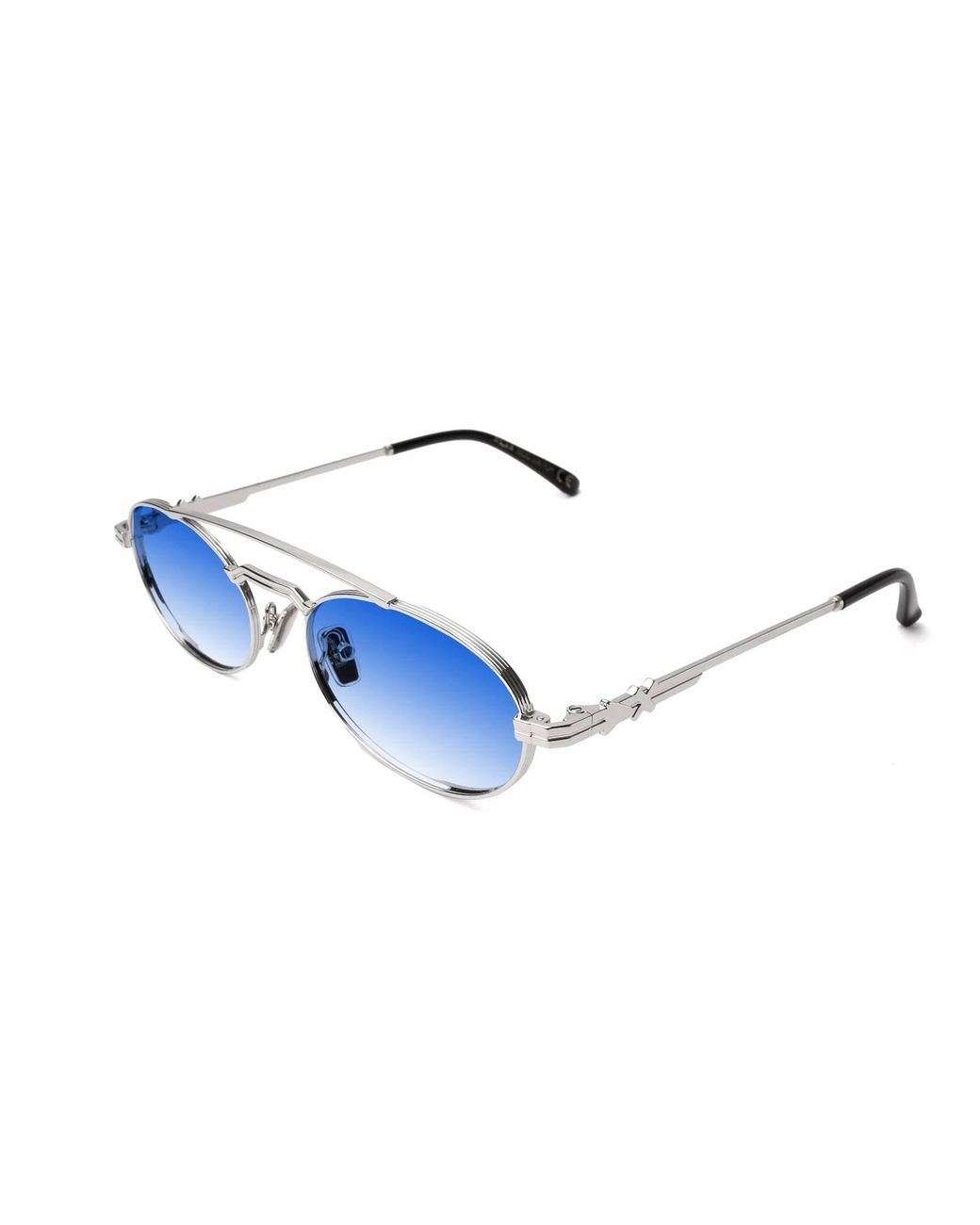 Xlab Blue Viktor Sunglasses Metal G15 Round Polarized