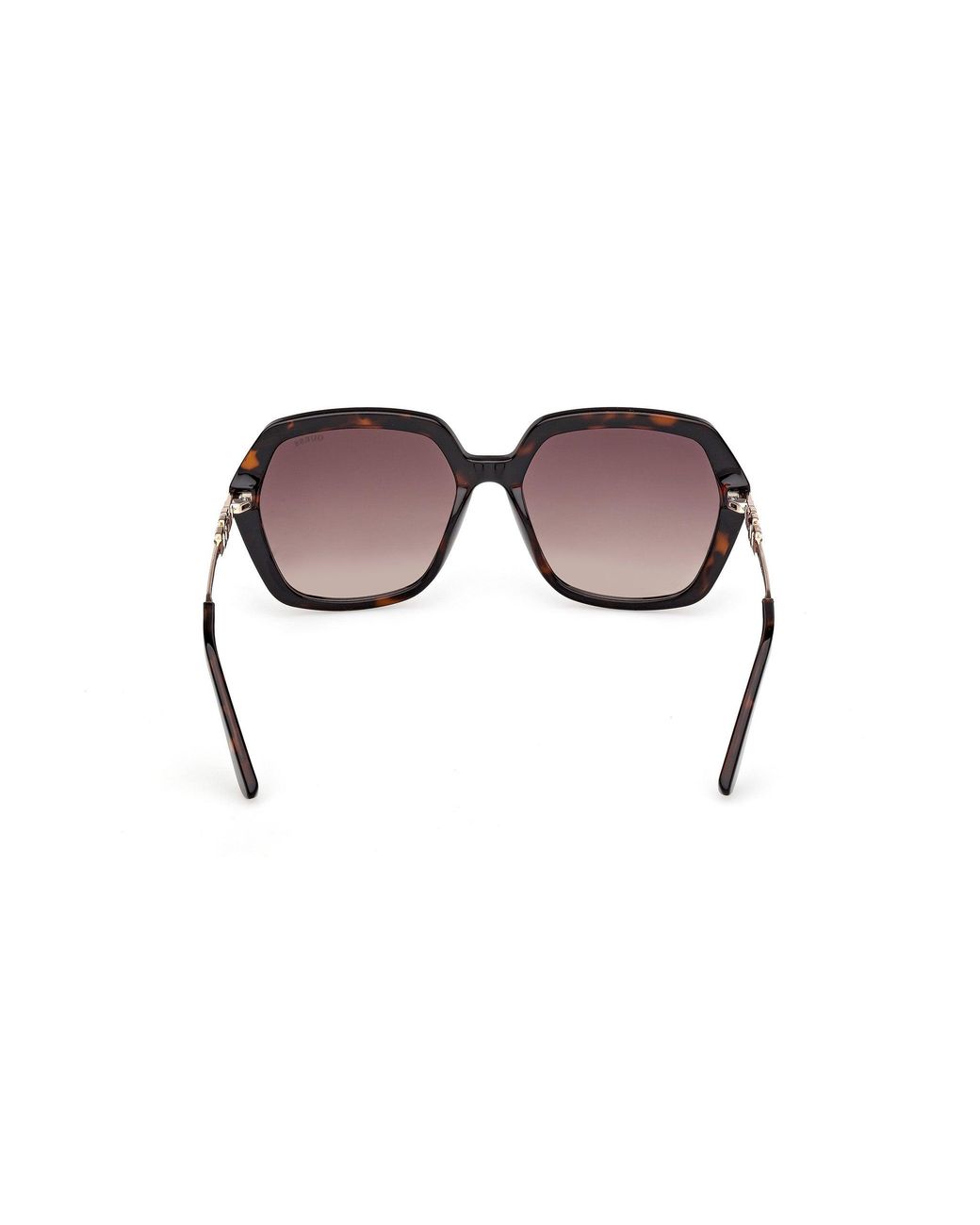 Guess Black Gu00267 52F Sunglasses Injected Geometric Normal
