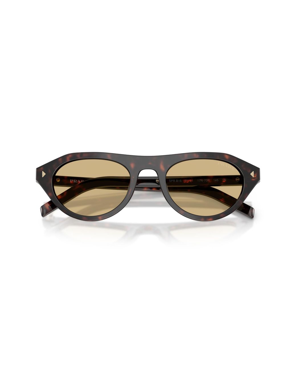 Prada Black Pr B15S 17N70R Sunglasses Acetate Geometric Normal