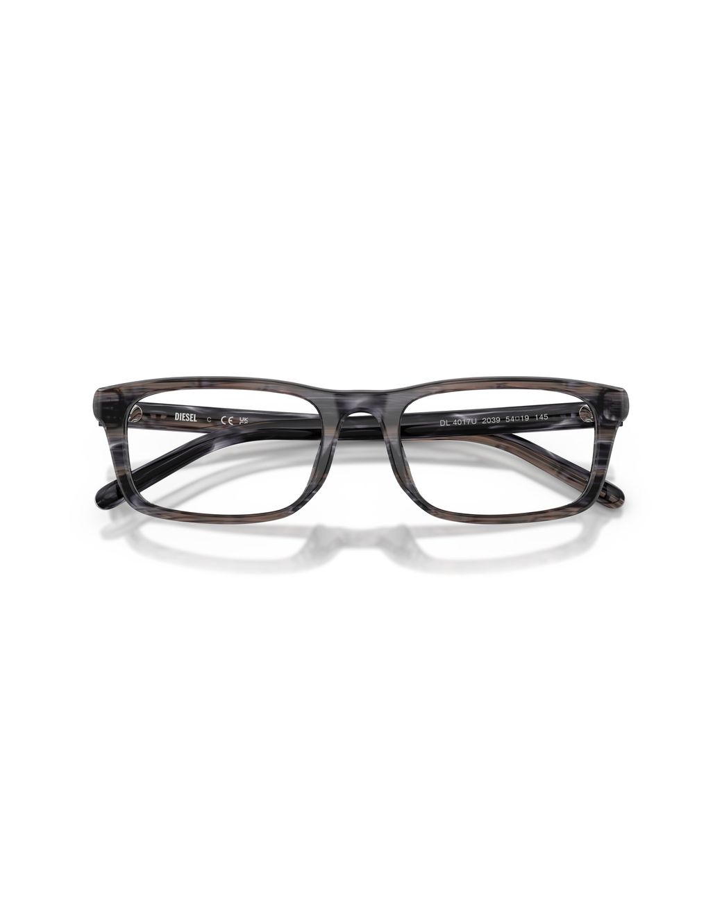 DIESEL Black Dl4017U 2039 Optical Frames Acetate Transparent Squared Normal