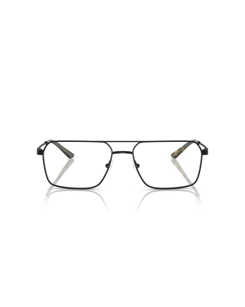 Emporio Armani Black Ea1166 3001 Optical Frames Metal Transparent Squared Normal for men
