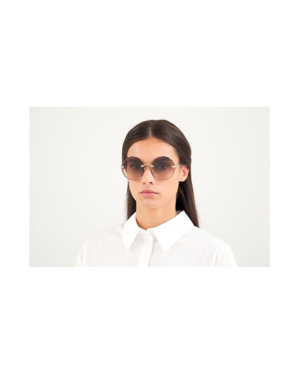 Chloé Black Ch0047S 001 Sunglasses Metal Geometric Shaded