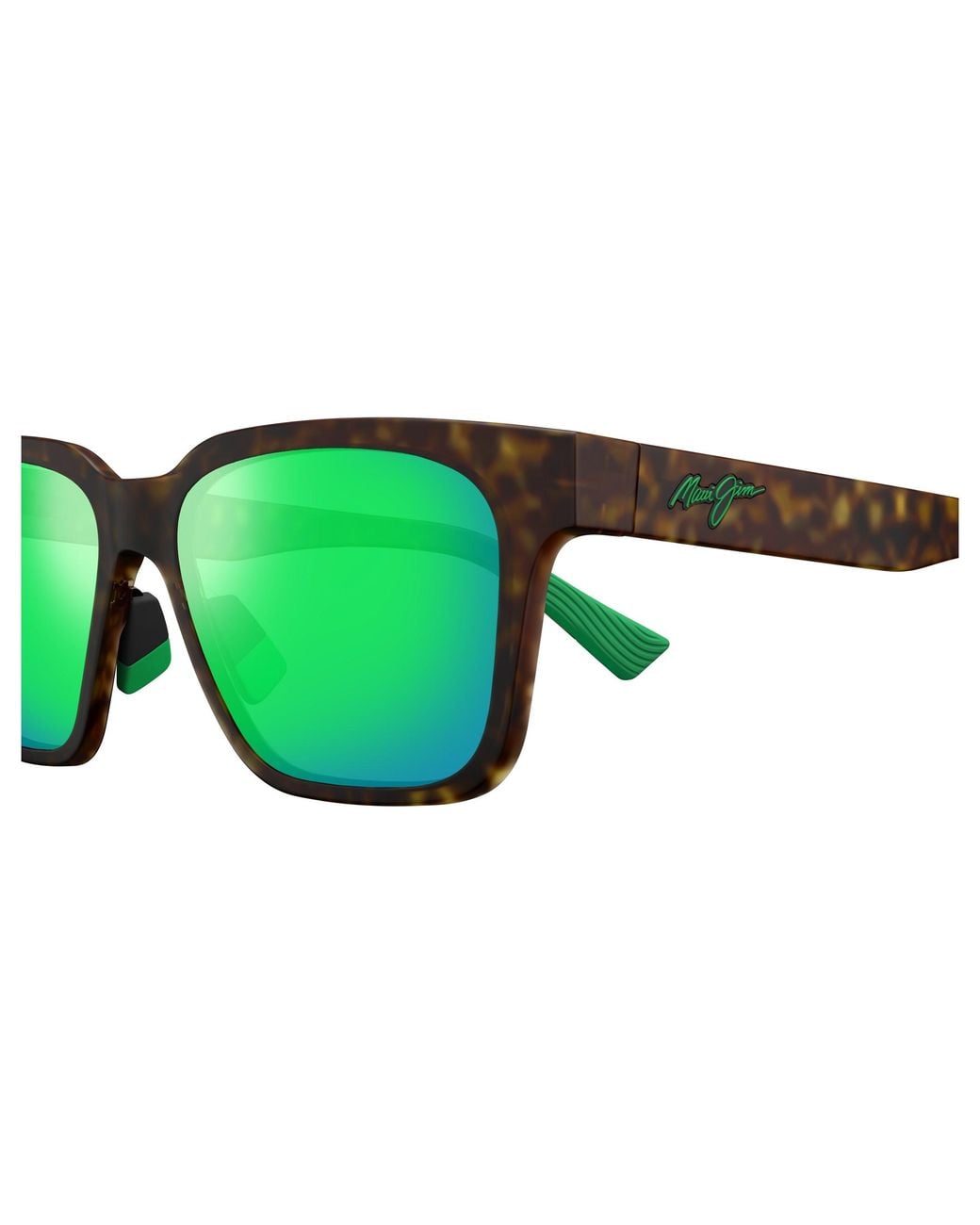 Maui Jim Green Mj0631S 002 Occhiali Da Sole Bio-Iniettato Verde Squadrata