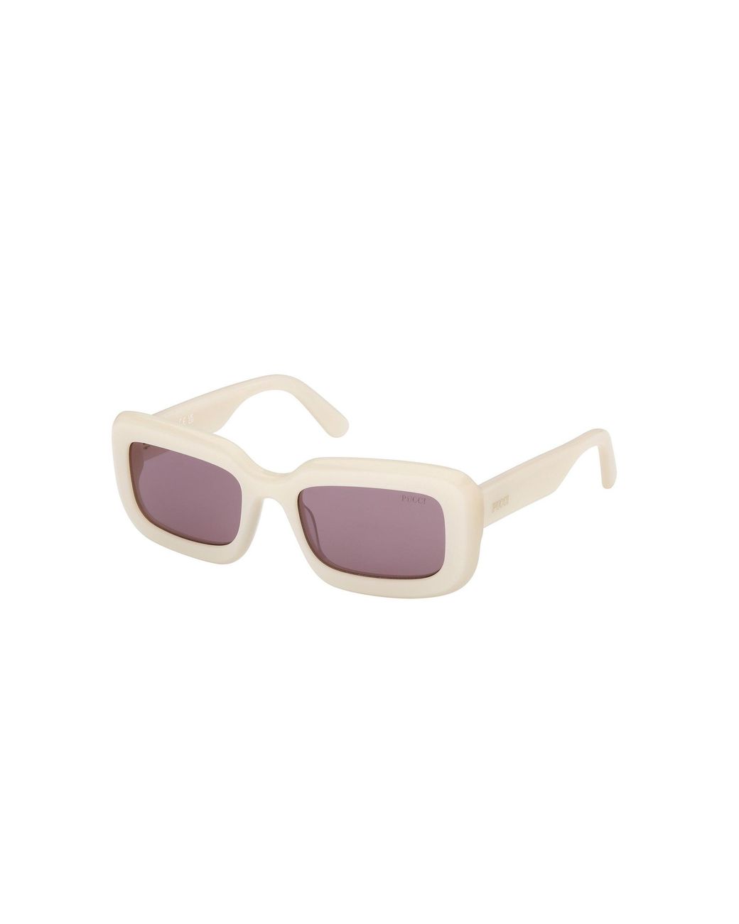 Emilio Pucci White Ep0253 25S Sunglasses Acetate Squared Normal