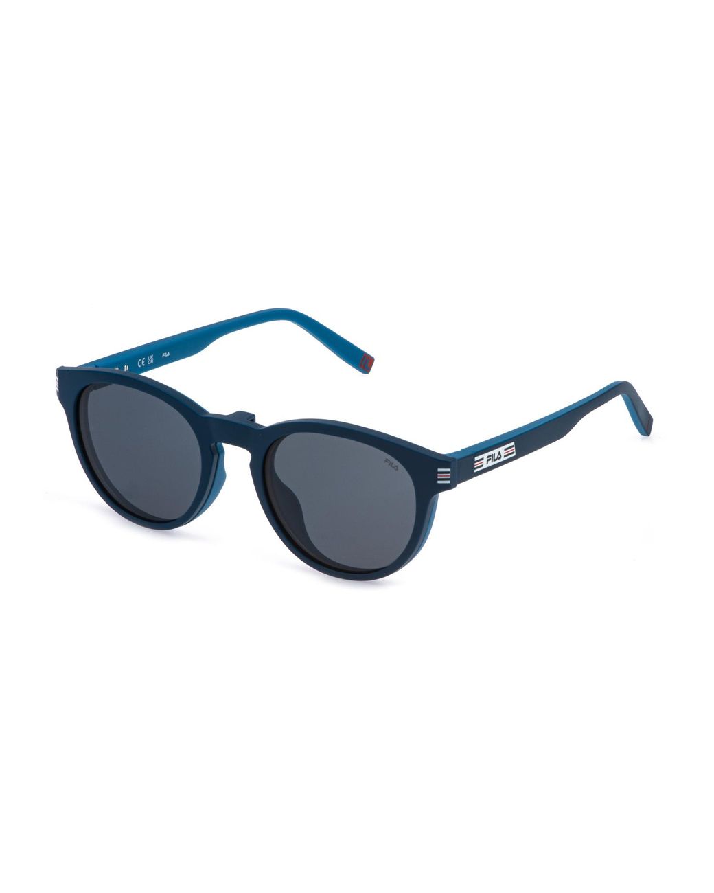 Fila Black Ufid07 7A4P Optical Frames Injected Smoke Pantos for men