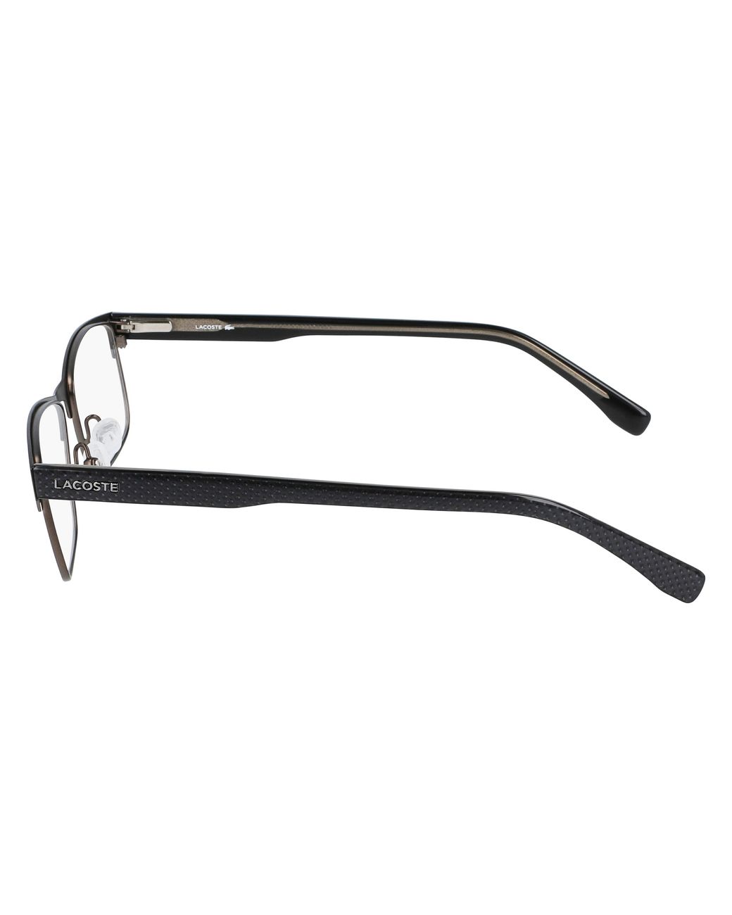 Lacoste Black L2217 001 Optical Frames Metal Squared Normal Photochromatic for men