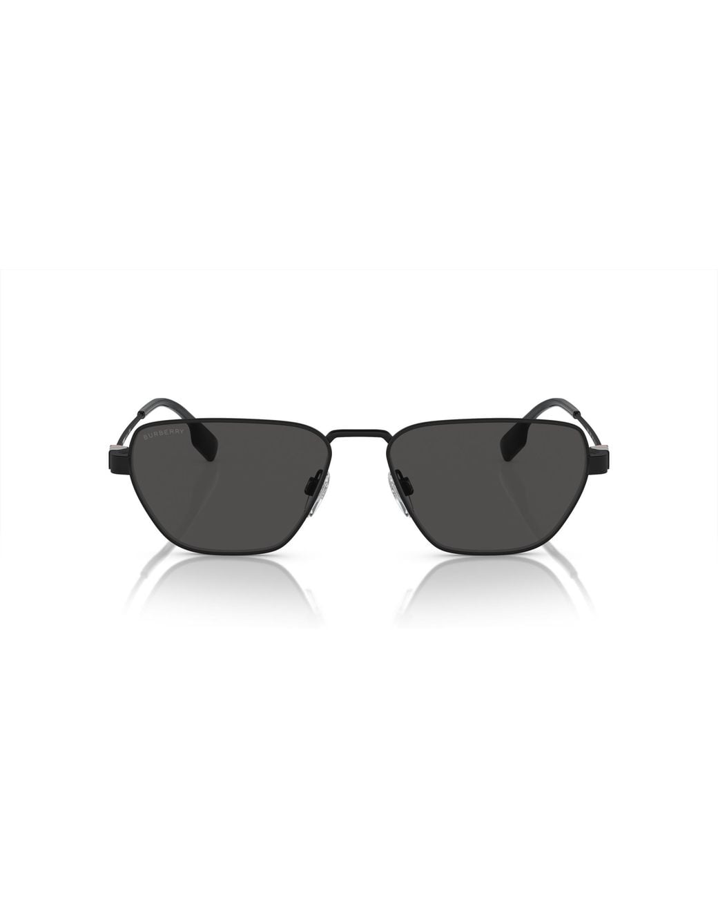 Burberry Black Be3146 100787 Sunglasses Metal Geometric Normal for men