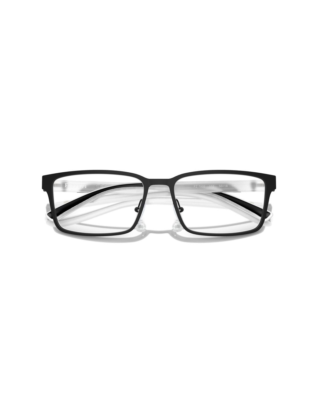 FERRARI SCUDERIA Black Fz7002 112 Optical Frames Metal Squared Normal for men