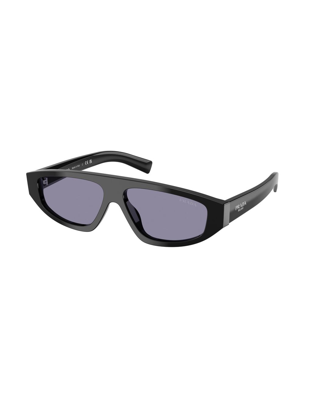 Prada Black Pr C02S 16K50B Sunglasses Acetate Geometric Normal for men
