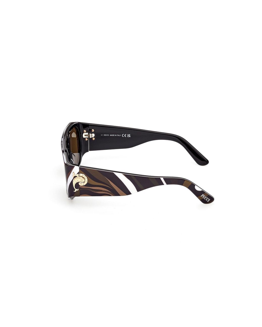 Emilio Pucci Black Ep0242 99E Sunglasses Acetate Squared Normal