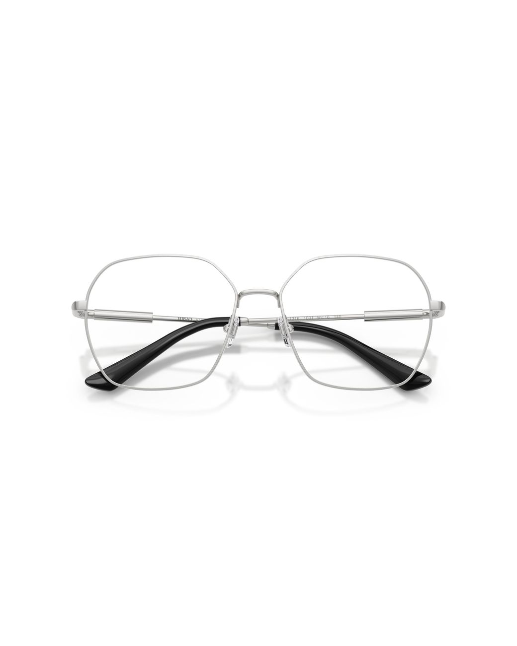 Versace Black Ve1316 1001 Optical Frames Metal Transparent Squared Normal