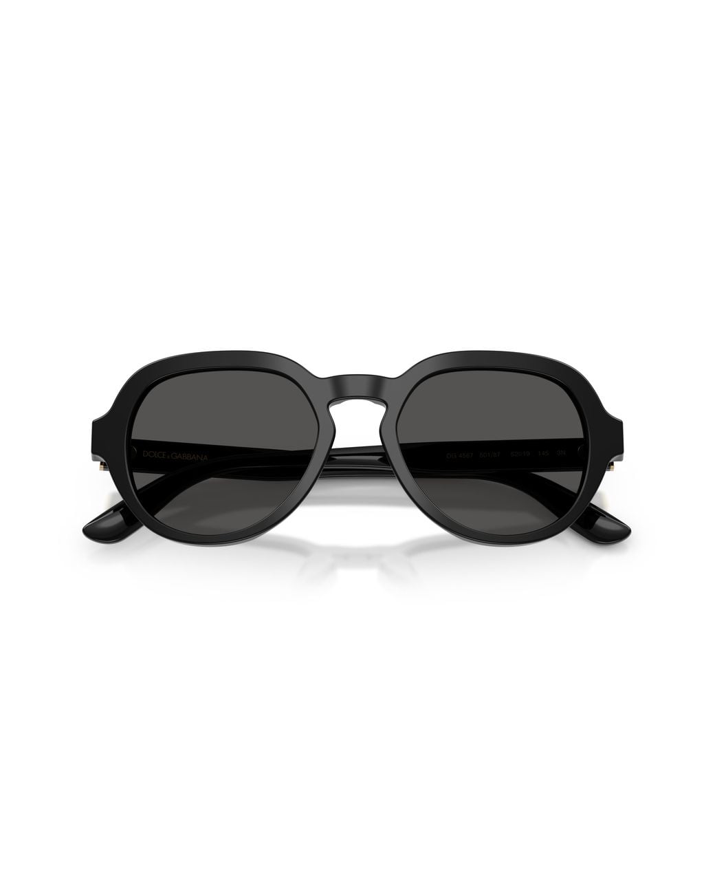Dolce & Gabbana Black Dg4567 501/87 Sunglasses Acetate Pantos Normal for men