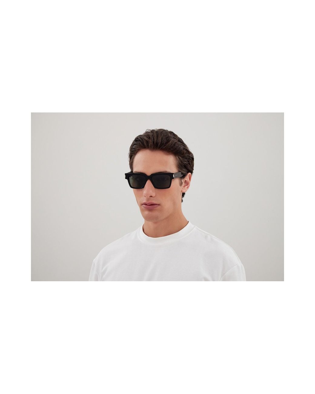 Saint Laurent Black Sl 732 Vadim 002 Sunglasses Acetate Squared for men