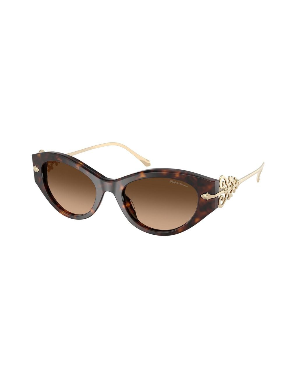 Ralph Lauren Black Rl8227U 500374 Sunglasses Acetate Cat Eye Normal Shaded