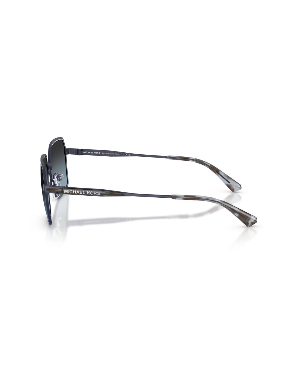 Michael Kors Black Mk1176 Dana Point 1207V1 Sunglasses Metal Squared Normal Shaded for men