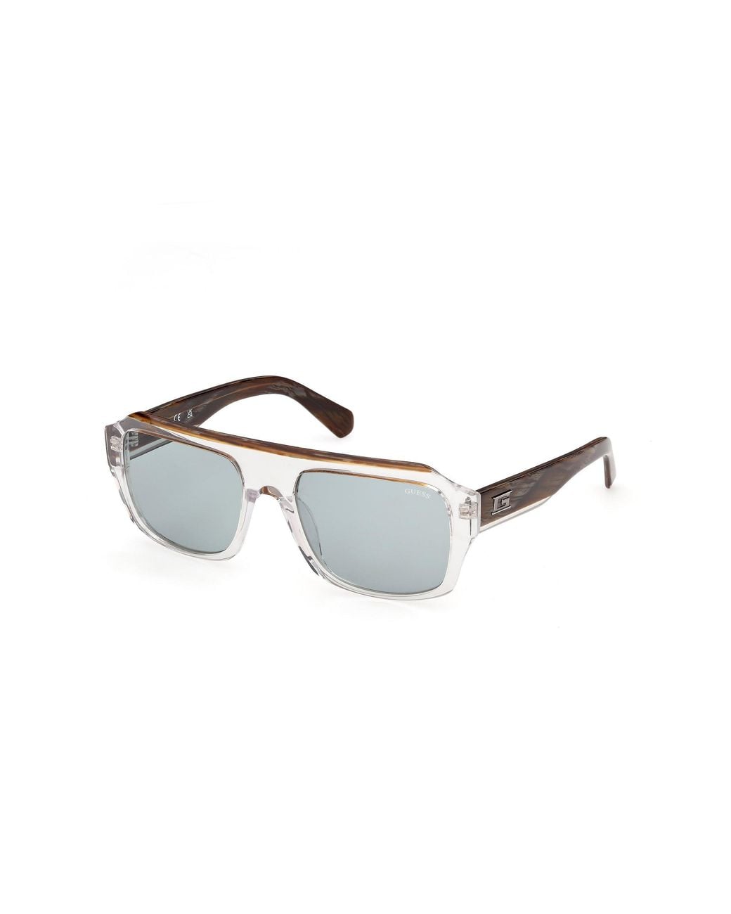 Guess Black Gu00367 26N Sunglasses Acetate Squared Normal for men