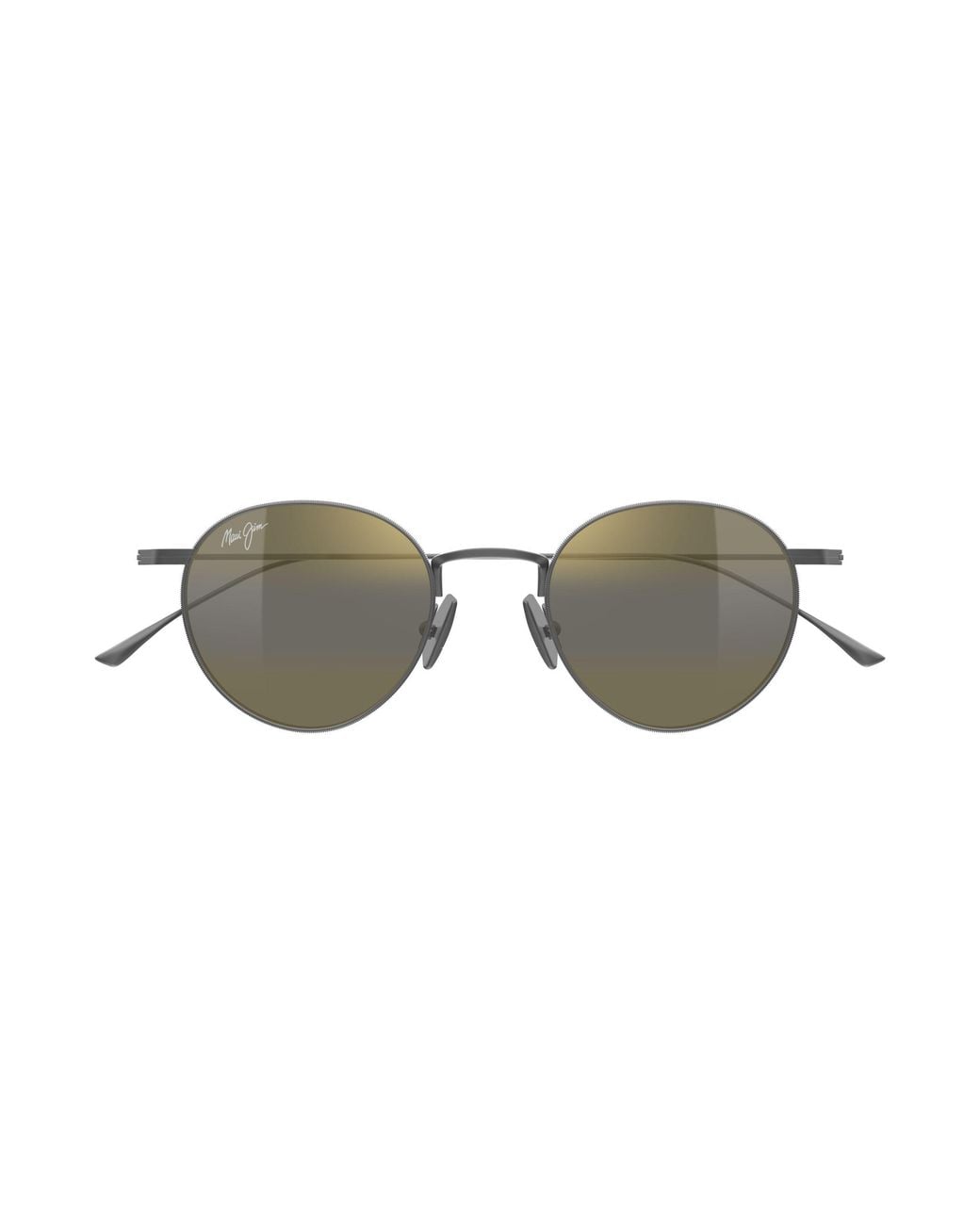 Maui Jim Black Mj0691S 002 Occhiali Da Sole Titanio Bronzo Rotonda