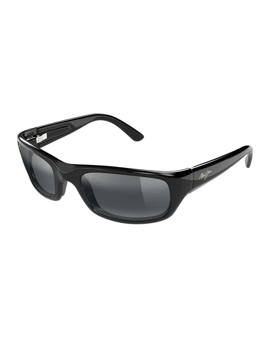 Maui Jim Black Mj0103S 001 Occhiali Da Sole Iniettato Grigio Squadrata