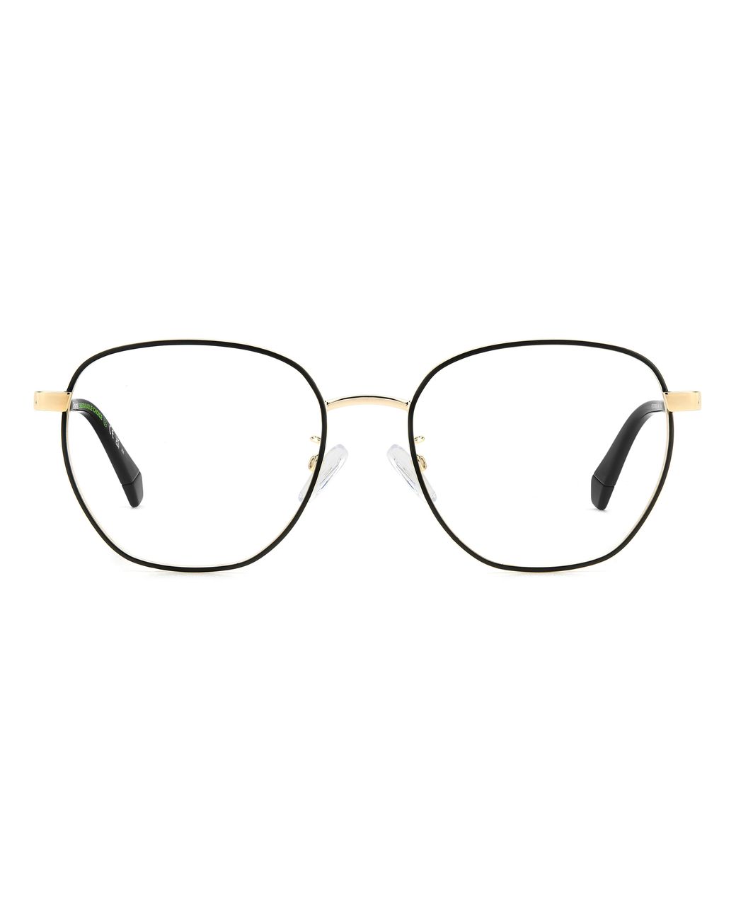 Polaroid Black Pld D509/G I46 Optical Frames Metal Geometric for men