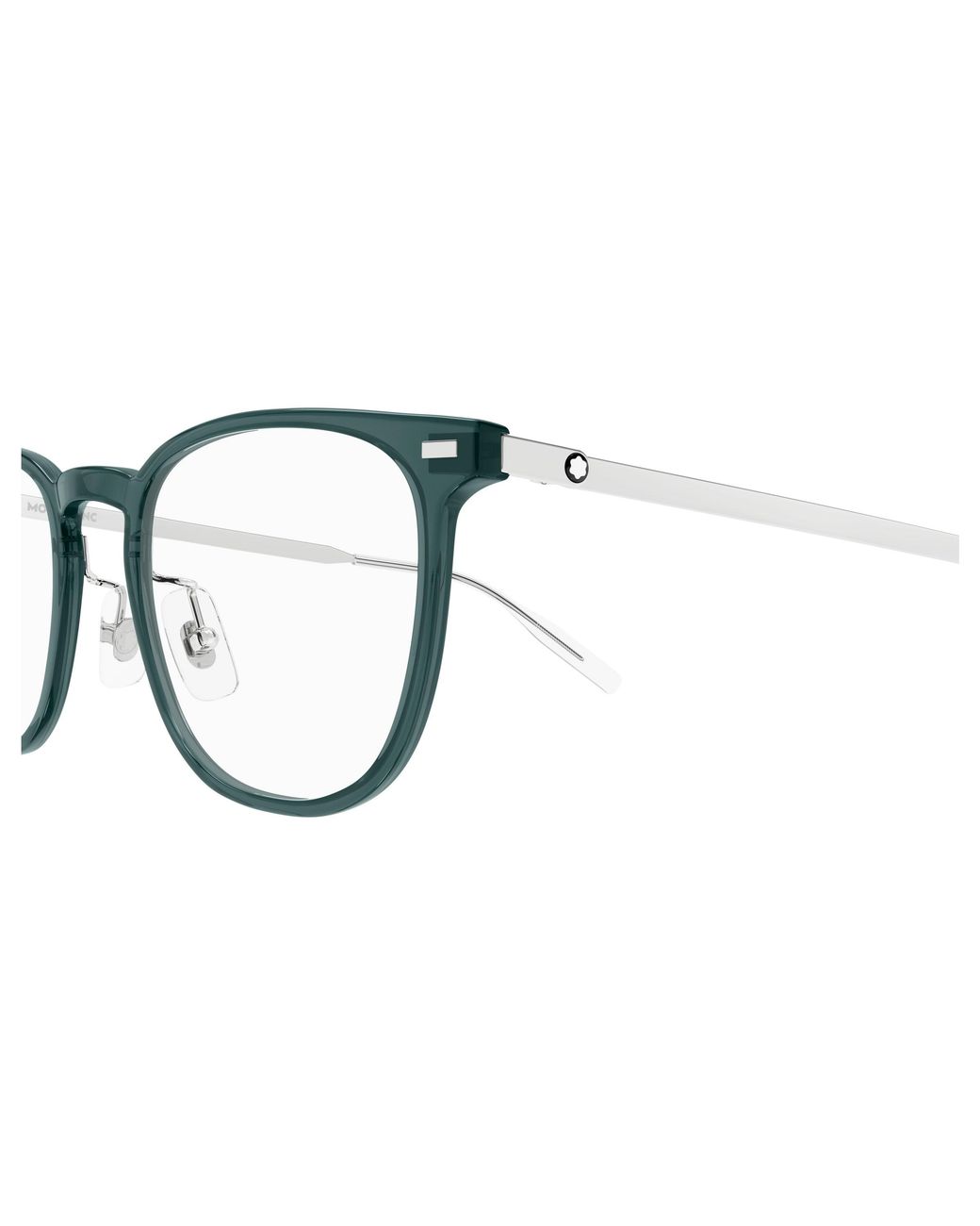 Montblanc Black Mb0393On 004 Optical Frames Injected Transparent Squared for men