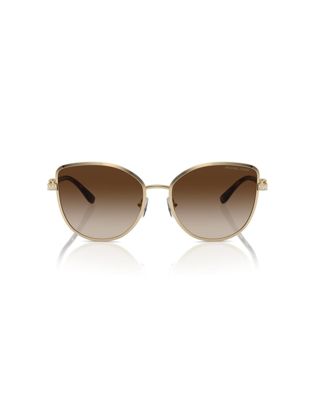 Michael Kors Black Mk1144B Catalonia 101413 Sunglasses Metal Cat Eye Normal Shaded