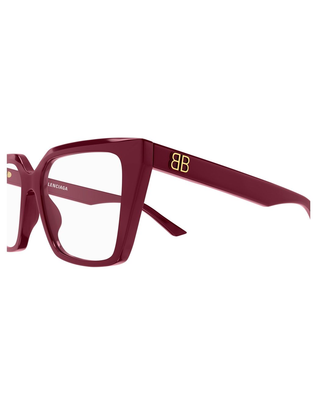 Balenciaga Black Bb0130O 012 Optical Frames Acetate Transparent Squared