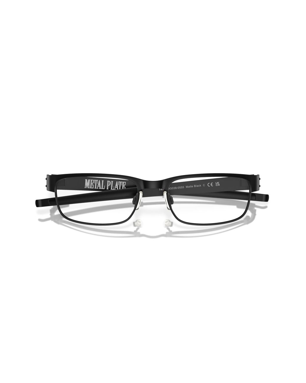 Oakley Black Ox5038 Metal Plate 503805 Optical Frames Titanium Squared Normal for men