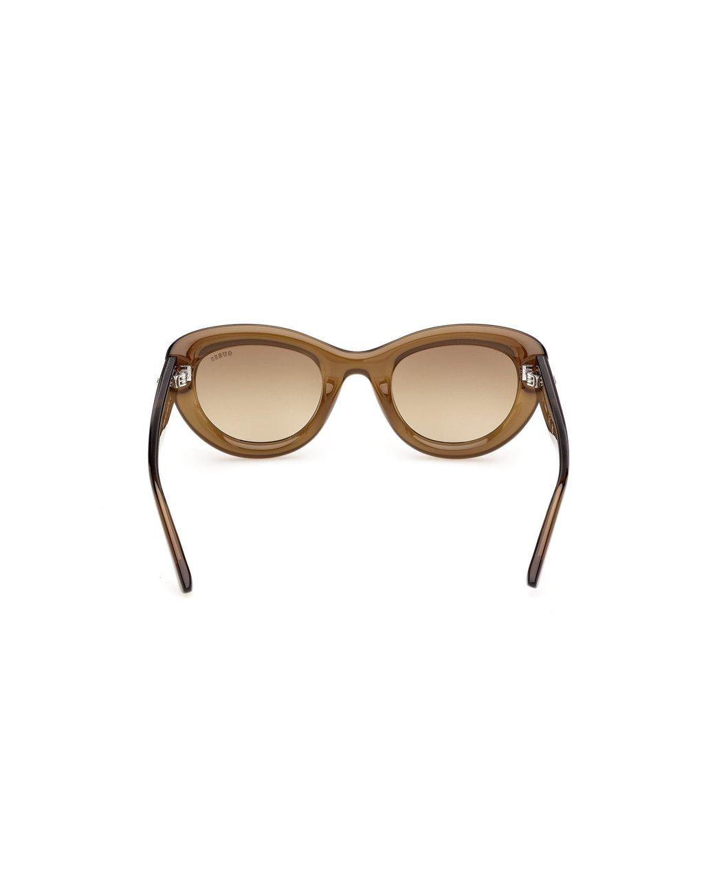 Guess Black Gu00352 98F Sunglasses Injected Cat Eye Normal