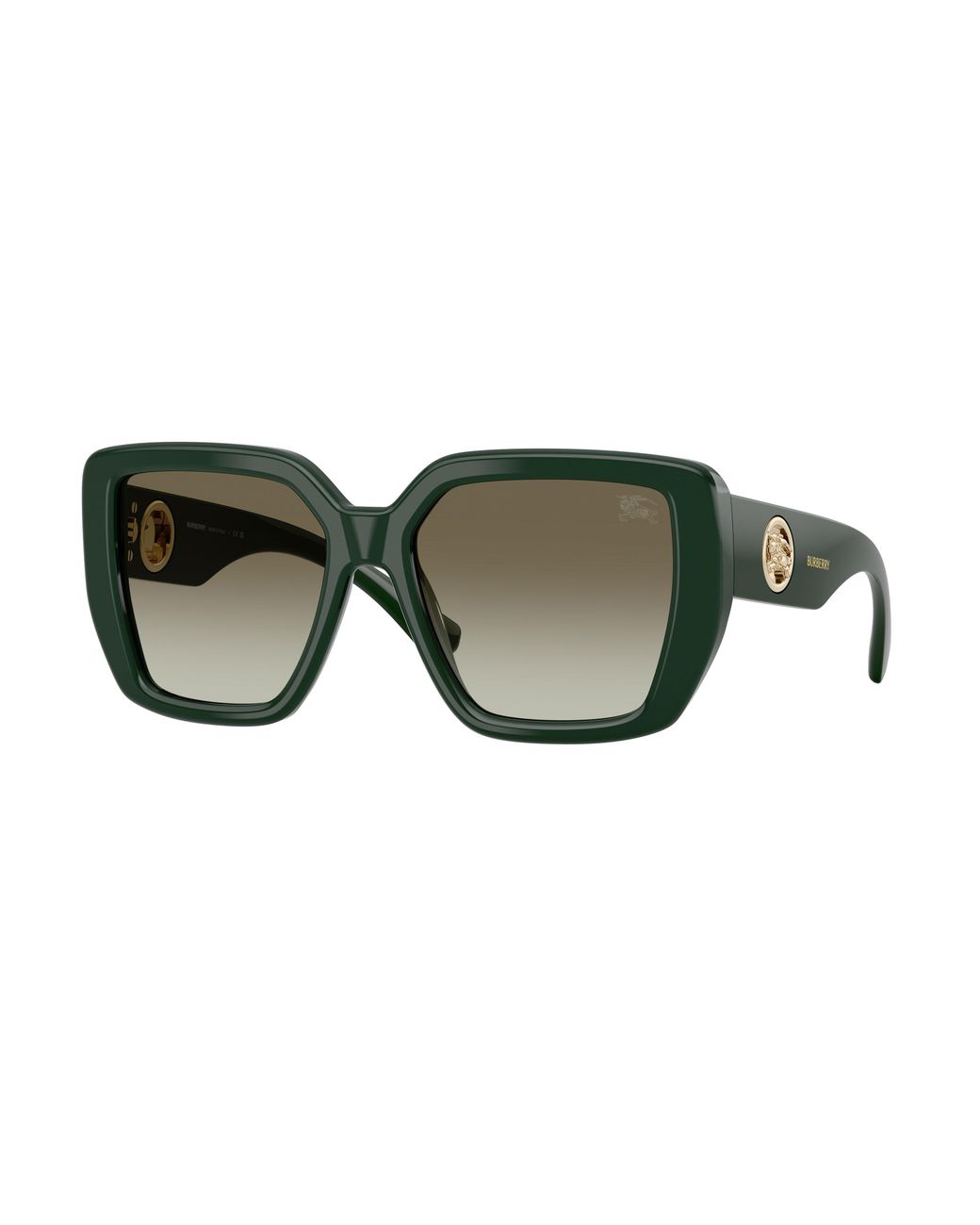 Burberry Green Be4471 42038E Sunglasses Acetate Squared Normal Shaded