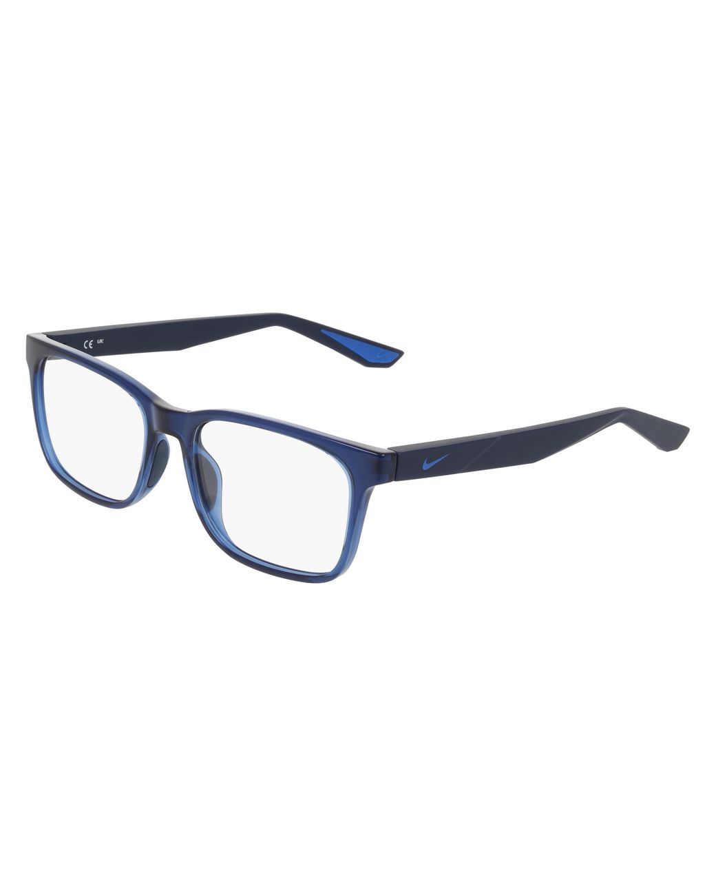 Nike Black 7415 410 Optical Frames Bio-Injected Squared Normal for men