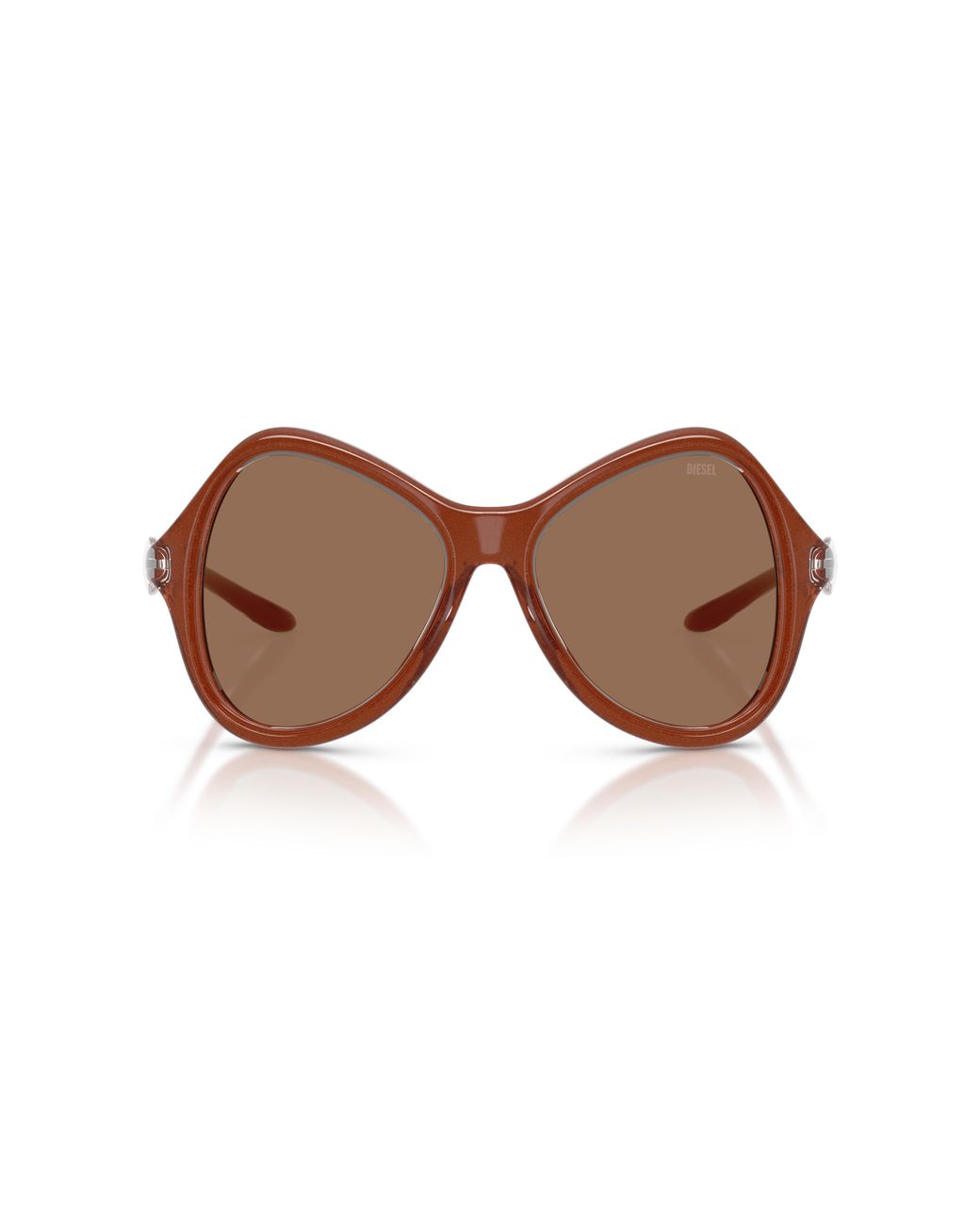 DIESEL Brown Dl3010U 203373 Sunglasses Injected Cat Eye Normal