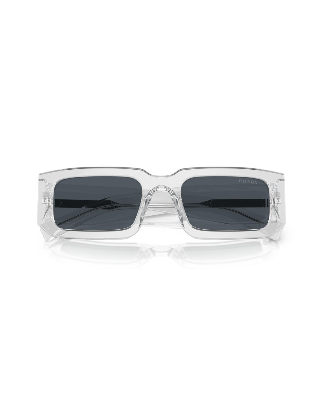 Prada Black Pr 06Ys 12R09T Sunglasses Acetate Squared Normal for men