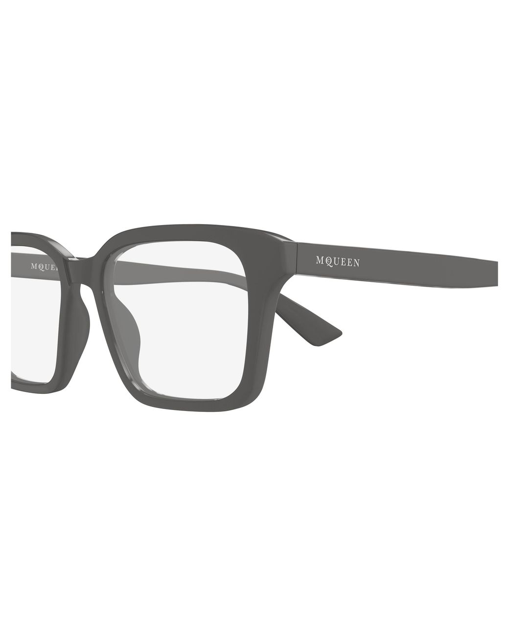 McQueen Black Am0566O 003 Optical Frames Acetate Transparent Squared